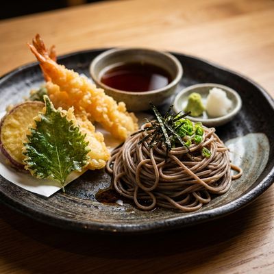 Cold Soba with Tempura